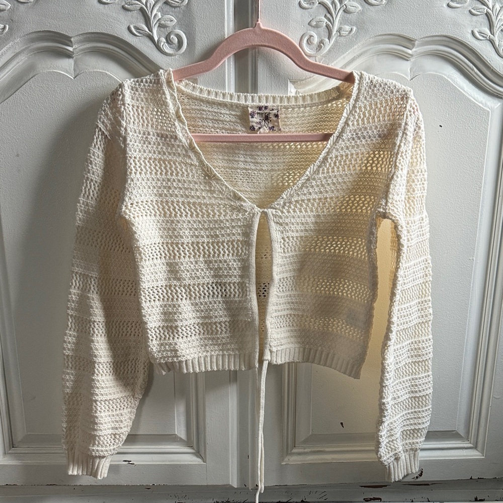 Cream Knit Women's Sweater